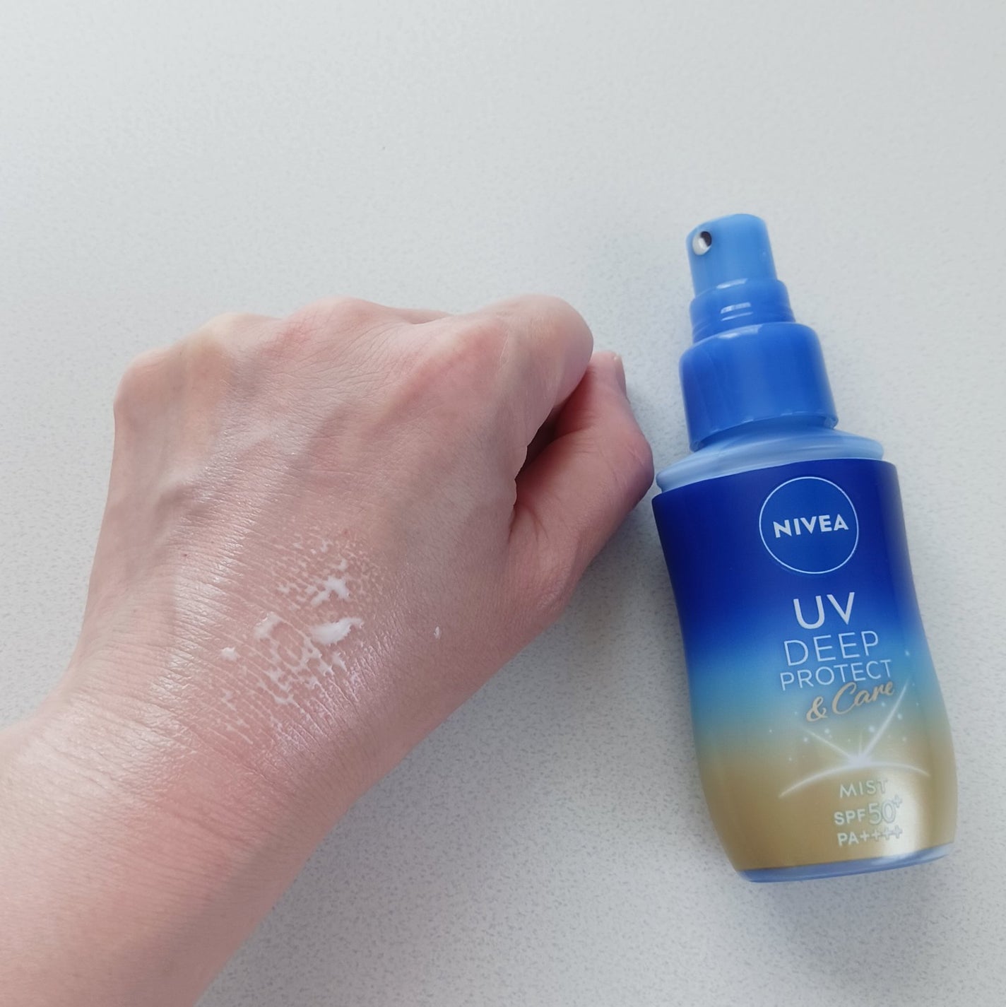 ニベアUV ディーププロテクト&ケア ミルクミスト/ニベア/日焼け止めミスト・スプレーを使ったクチコミ(3枚目)