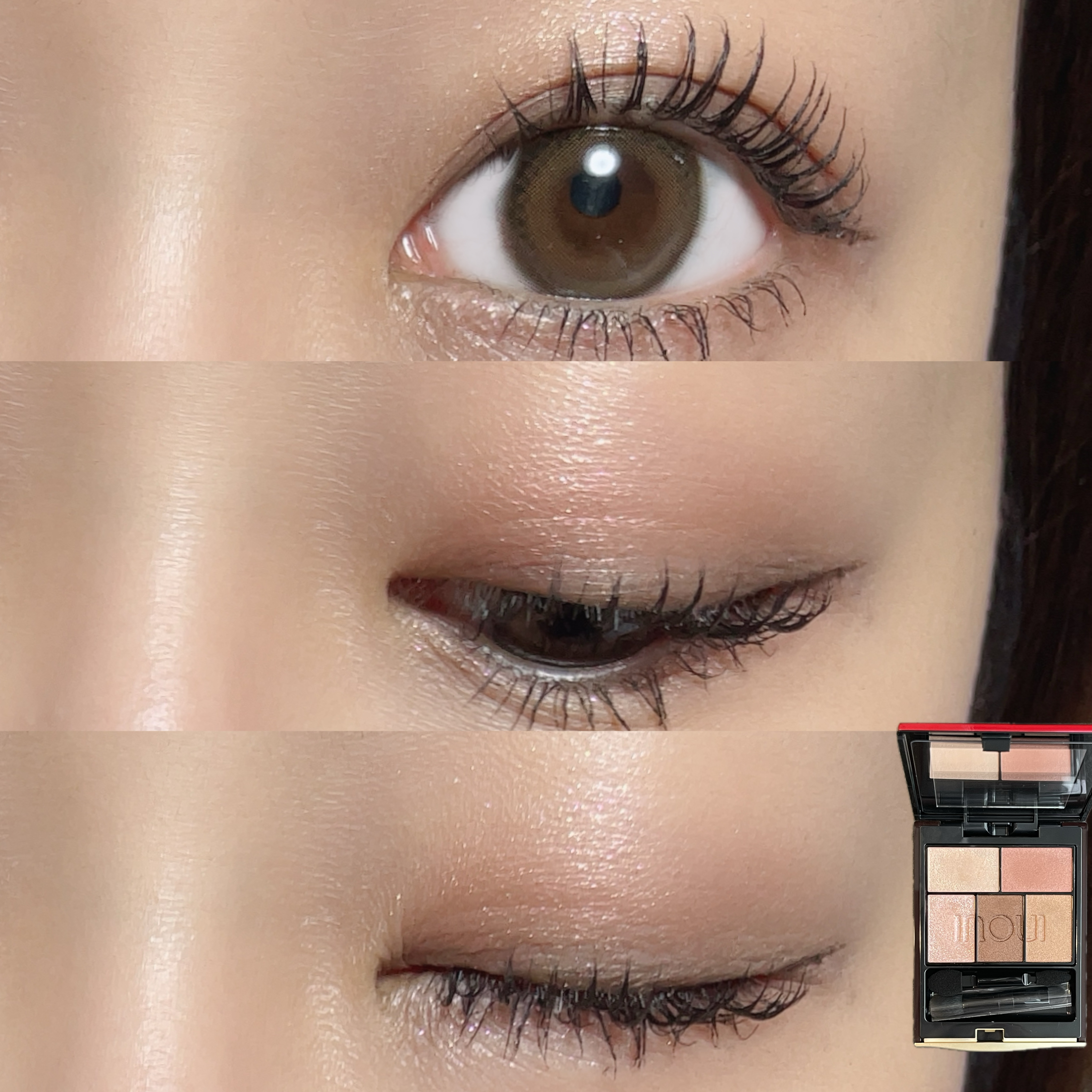 インウイ アイズ 04 モーヴブラウン/INOUI/アイシャドウパレットを使ったクチコミ（1枚目）