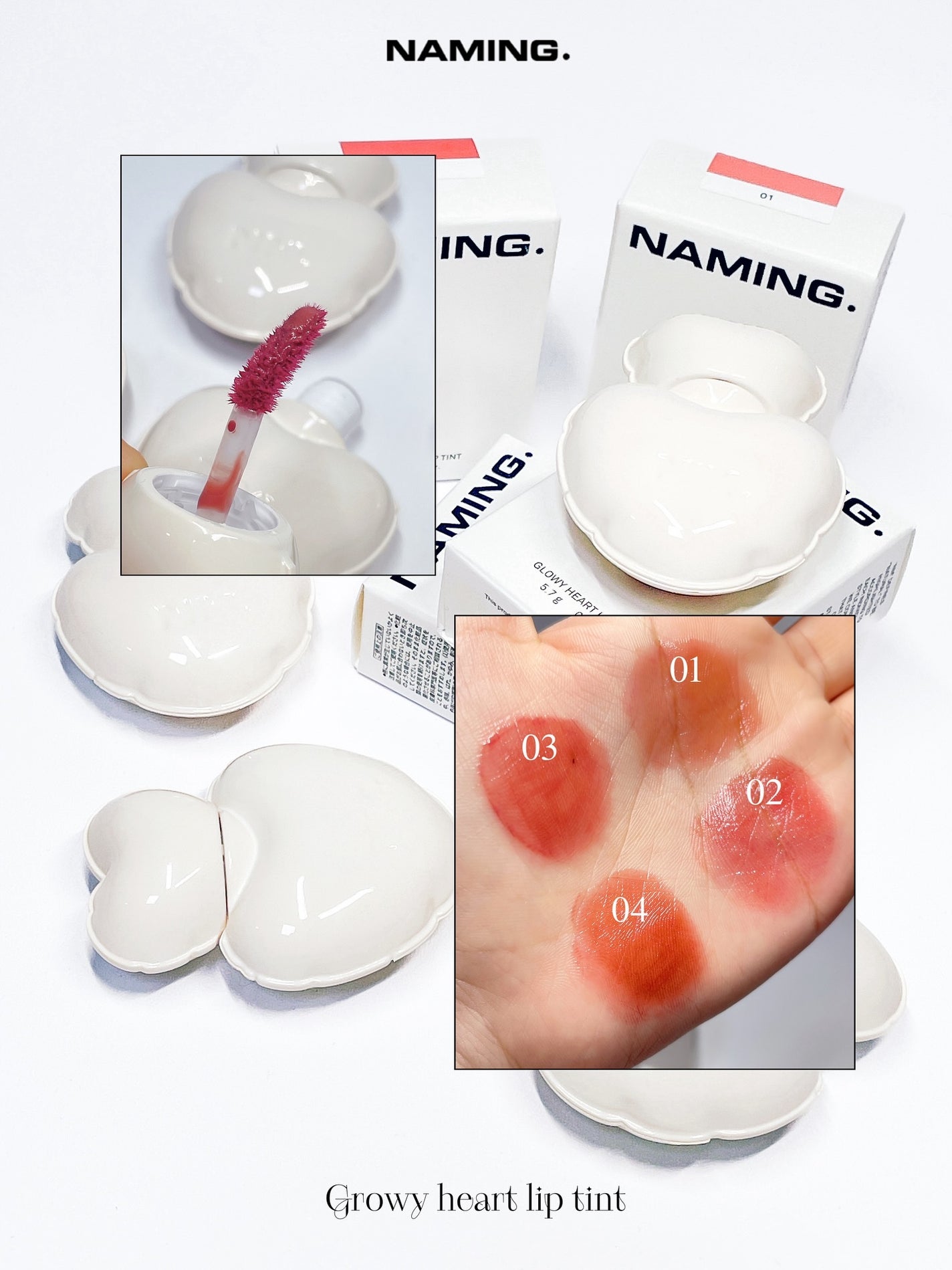 ネーミング グロウ ハートリップティント/NAMING./リップティントを使ったクチコミ(6枚目)