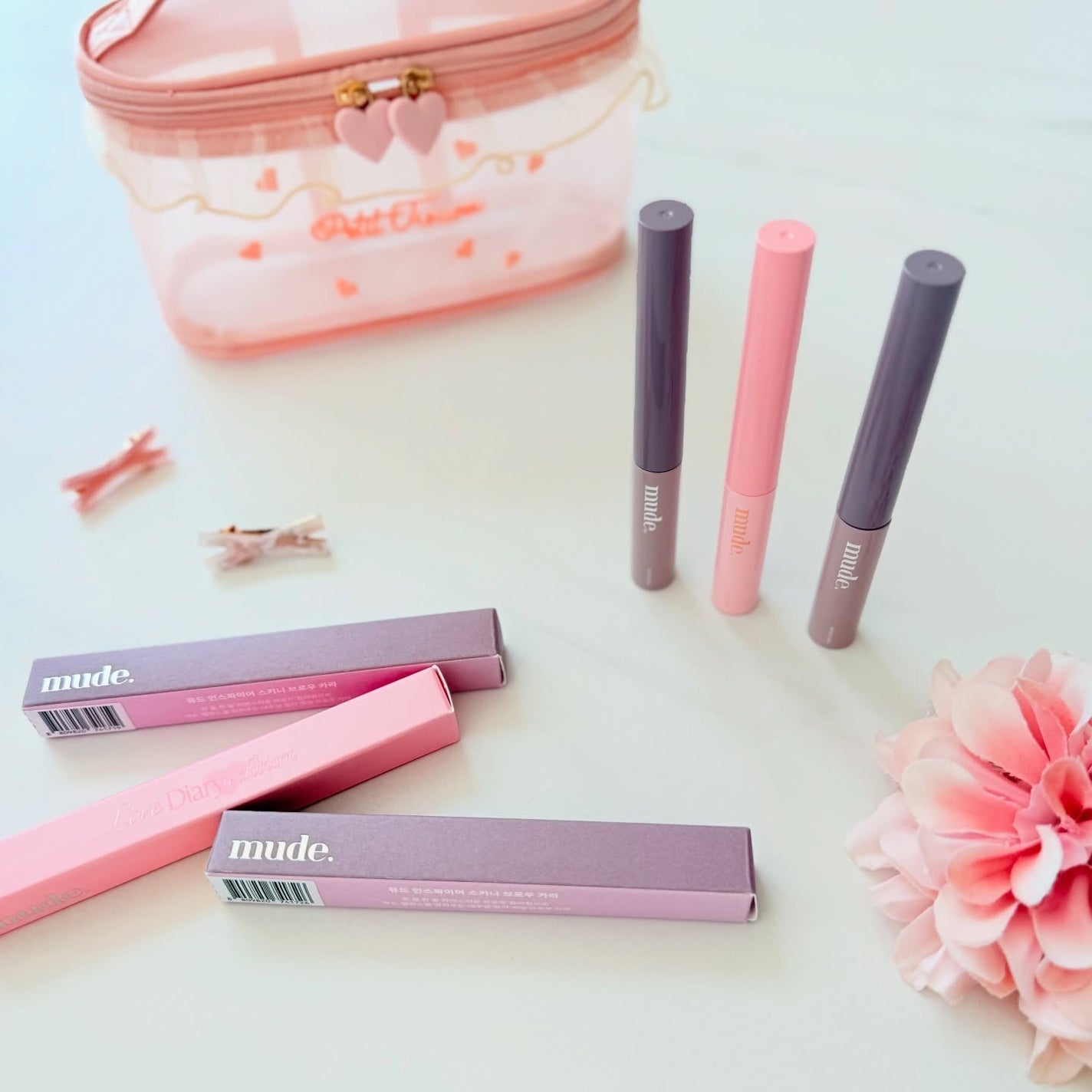 インスパイアスキニーブロウカラ/mude/眉マスカラを使ったクチコミ(5枚目)