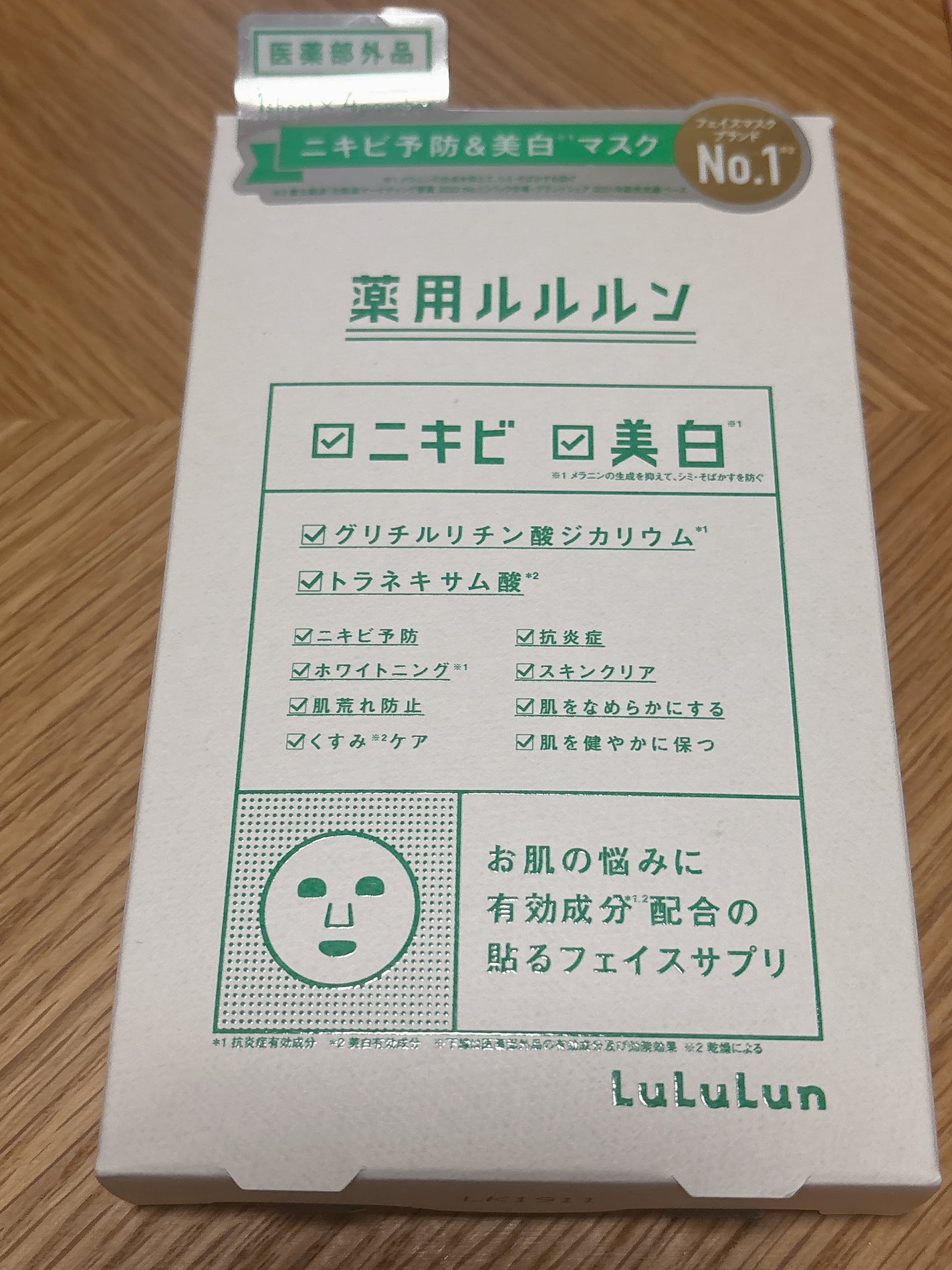 薬用ルルルン 美白アクネ/ルルルン/シートマスク・パックを使ったクチコミ(1枚目)