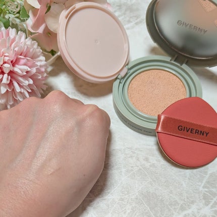 ジヴェルニー 密着カバークッション/GIVERNY/クッションファンデーションを使ったクチコミ(6枚目)