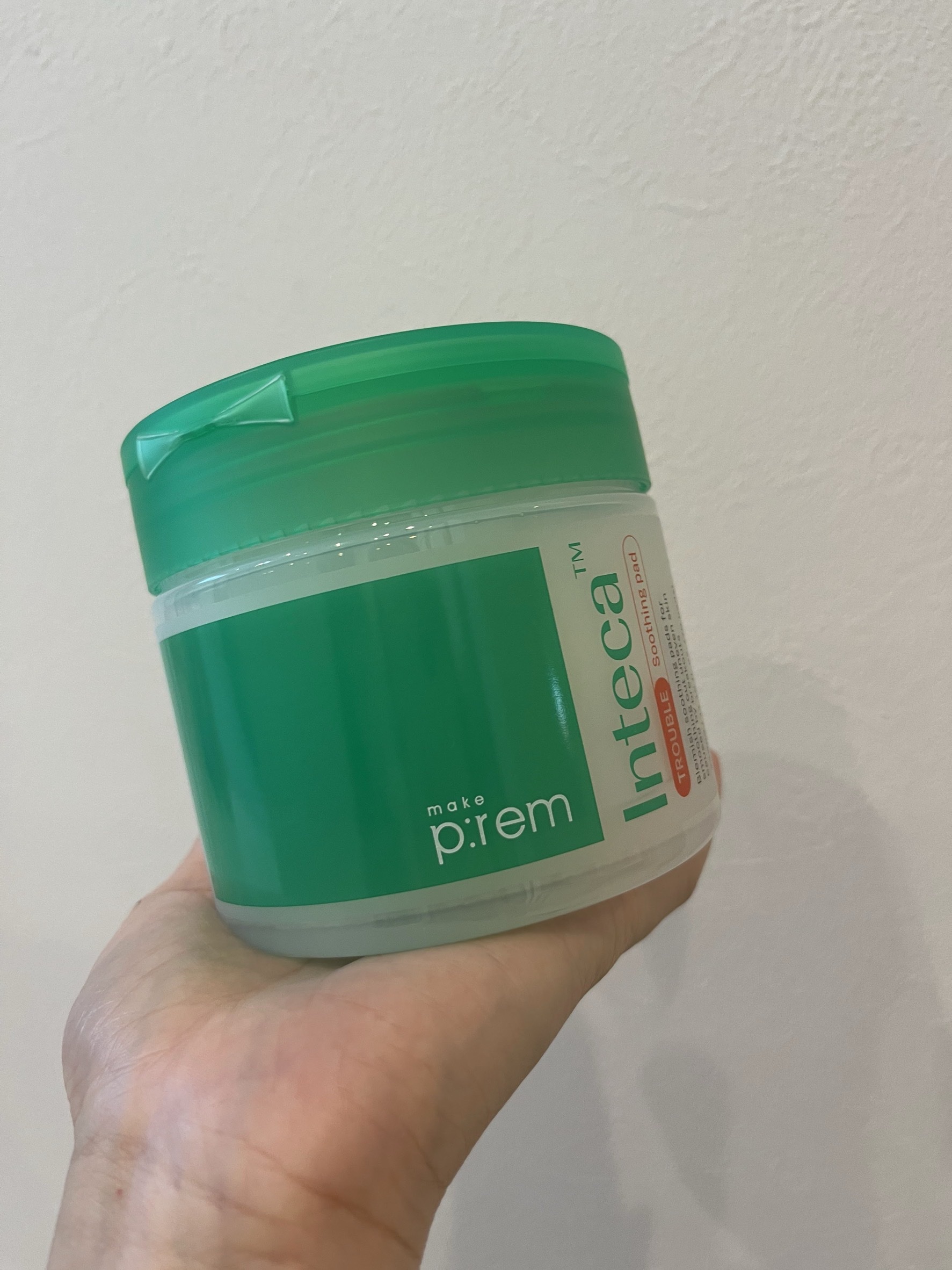 make prem インテカ スージングパッドのクチコミ「⚪️make prem
インテカ トラブルスージングパッド

肌がゆらぎやすい季節の変わり目、.....」（1枚目）