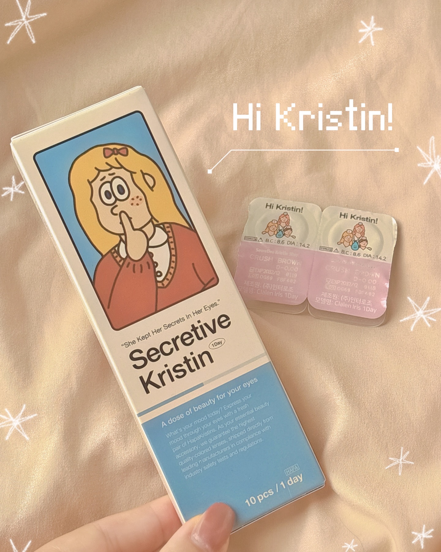 Secretive Kristen 1day/Hapa kristin/ワンデー（１DAY）カラコンを使ったクチコミ（1枚目）