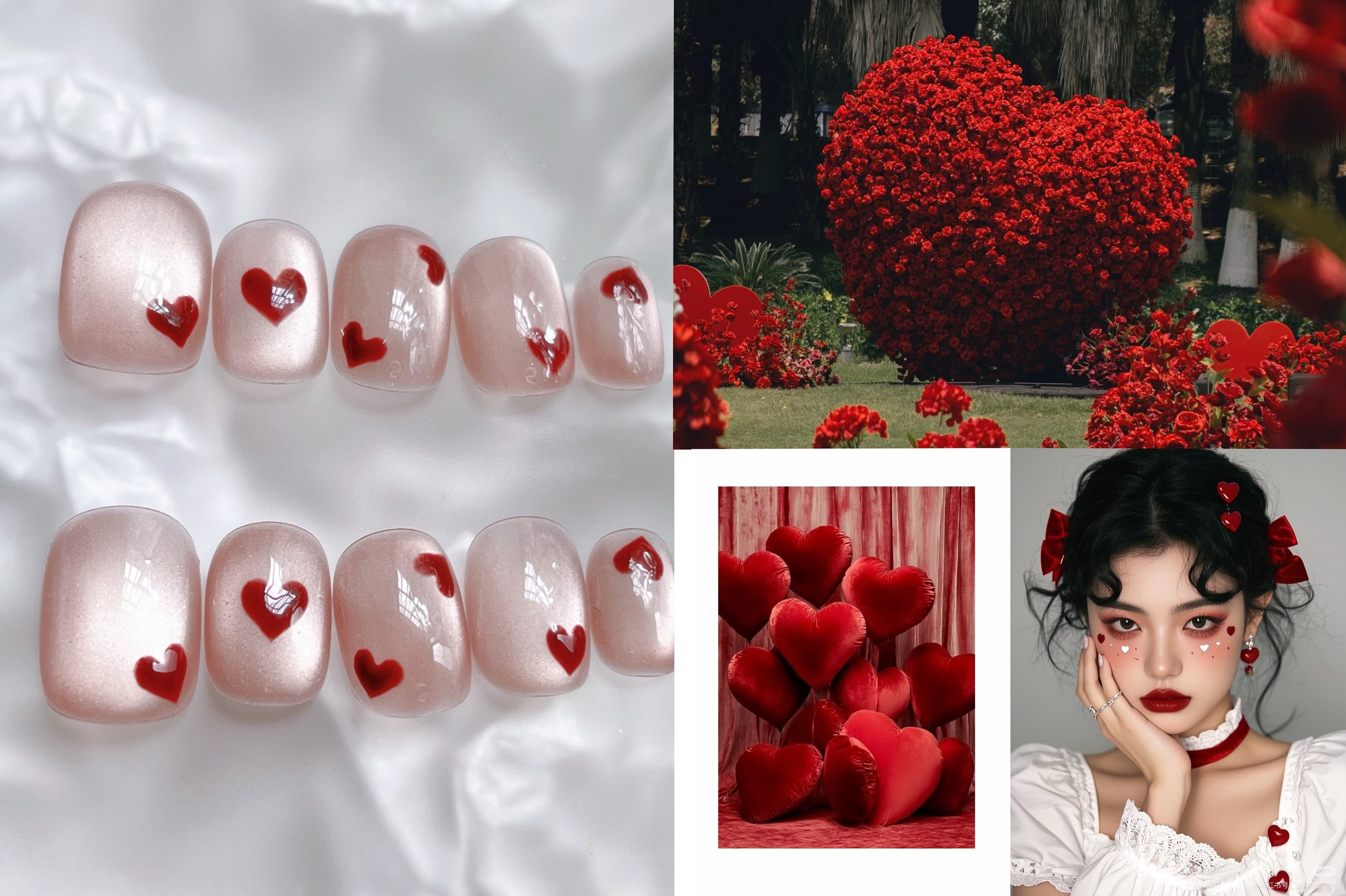 #ハートネイル,#甘えん坊ネイルのネイルデザイン