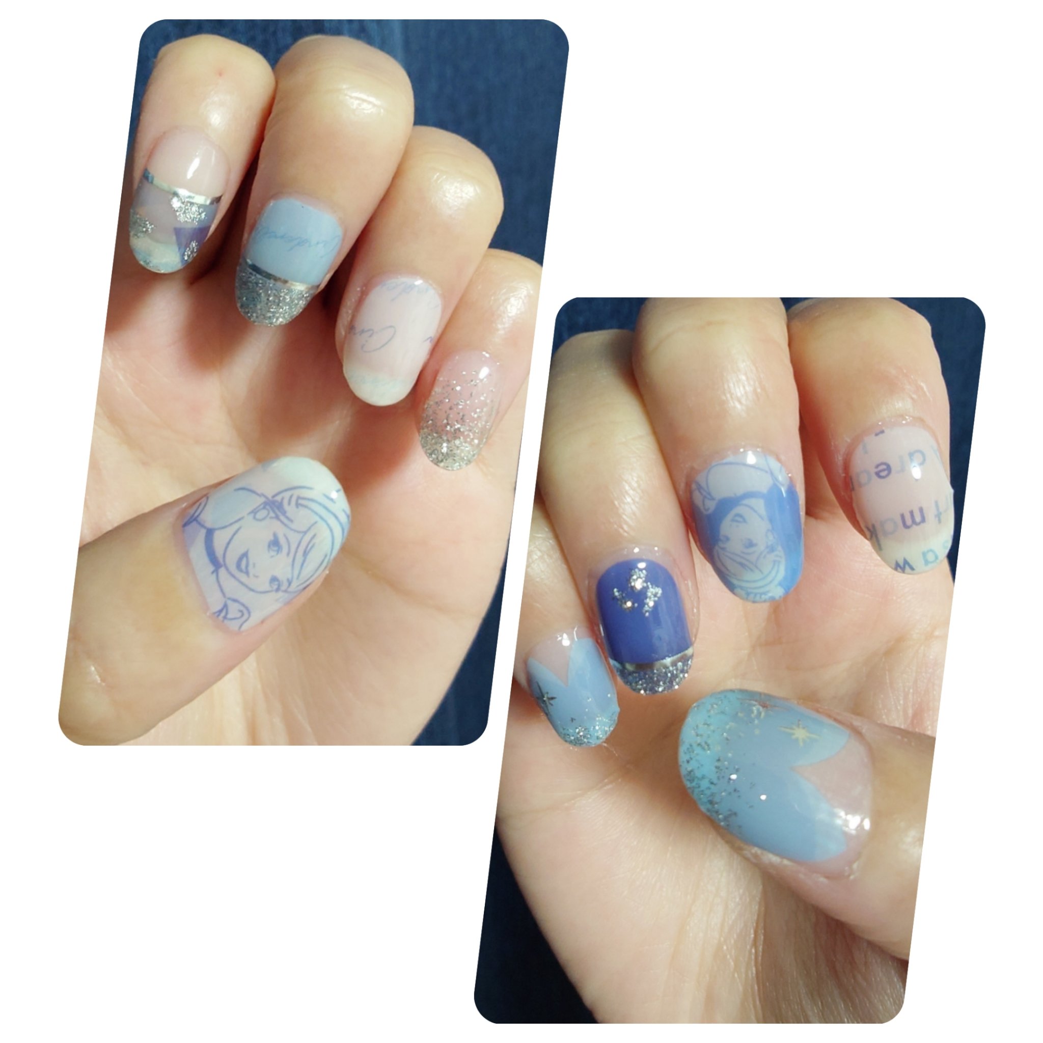 SJジェル風ネイルシール/DAISO/ネイルシールを使ったクチコミ（1枚目）