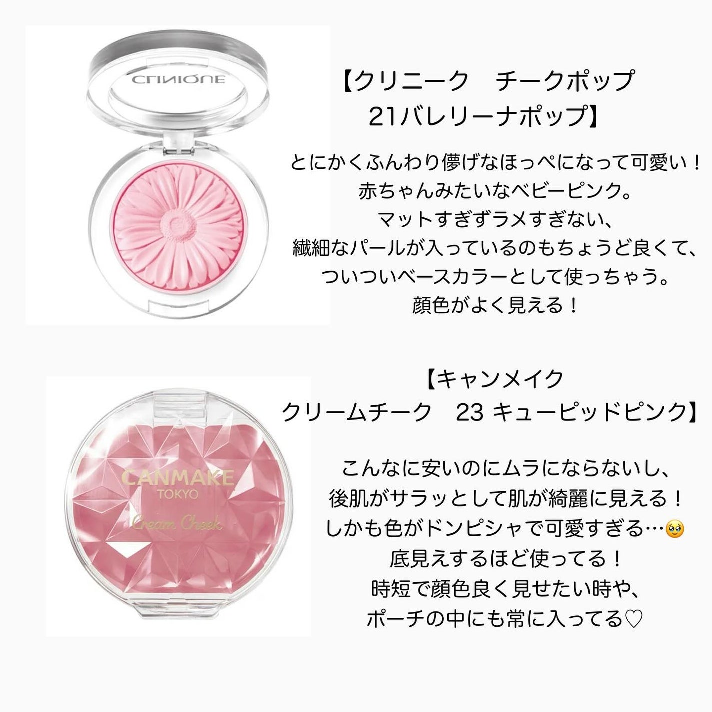 クリームチーク/キャンメイク/ジェル・クリームチークを使ったクチコミ(2枚目)