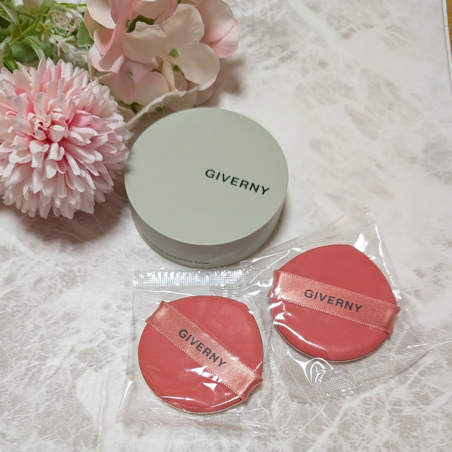 ジヴェルニー 密着カバークッション/GIVERNY/クッションファンデーションを使ったクチコミ（3枚目）