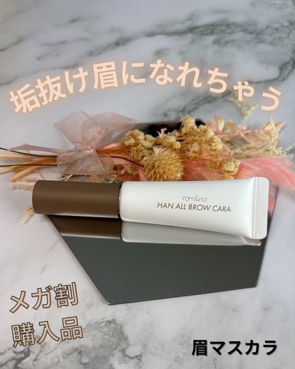 ハンオールブロウカラ/rom&nd/眉マスカラを使ったクチコミ(1枚目)