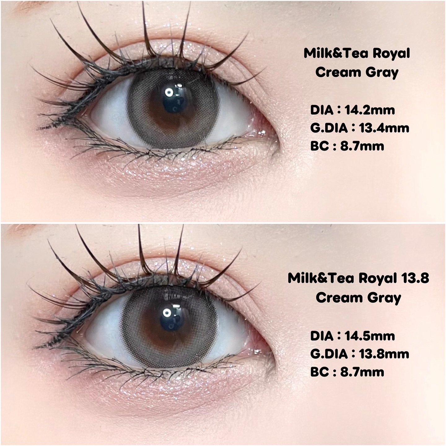 chuuLENS Milk&Tea 1day/chuu LENS/ワンデー（１DAY）カラコンを使ったクチコミ（2枚目）