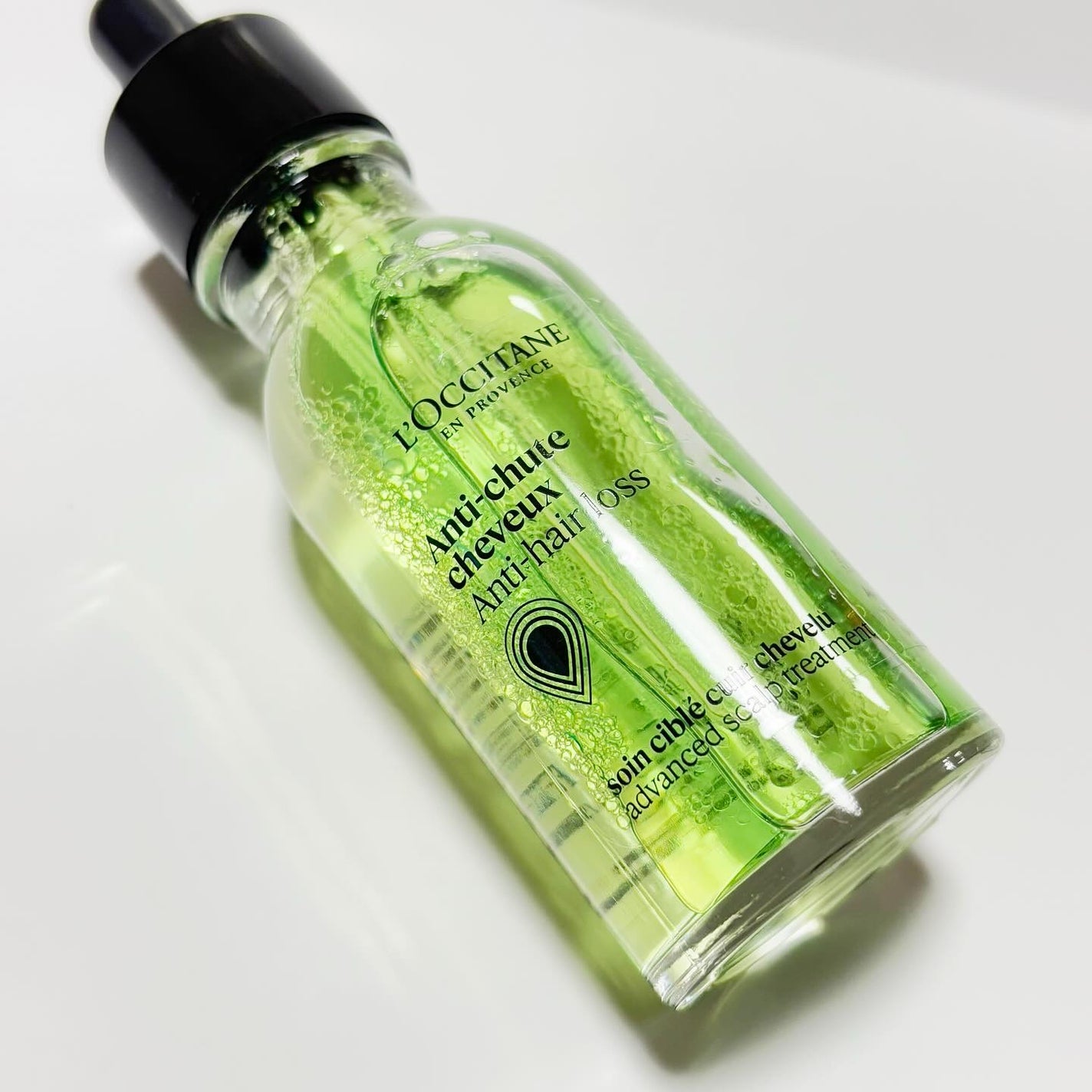 薬用 メディカル アンチヘアロスセラム/L'OCCITANE/頭皮ローションを使ったクチコミ(4枚目)