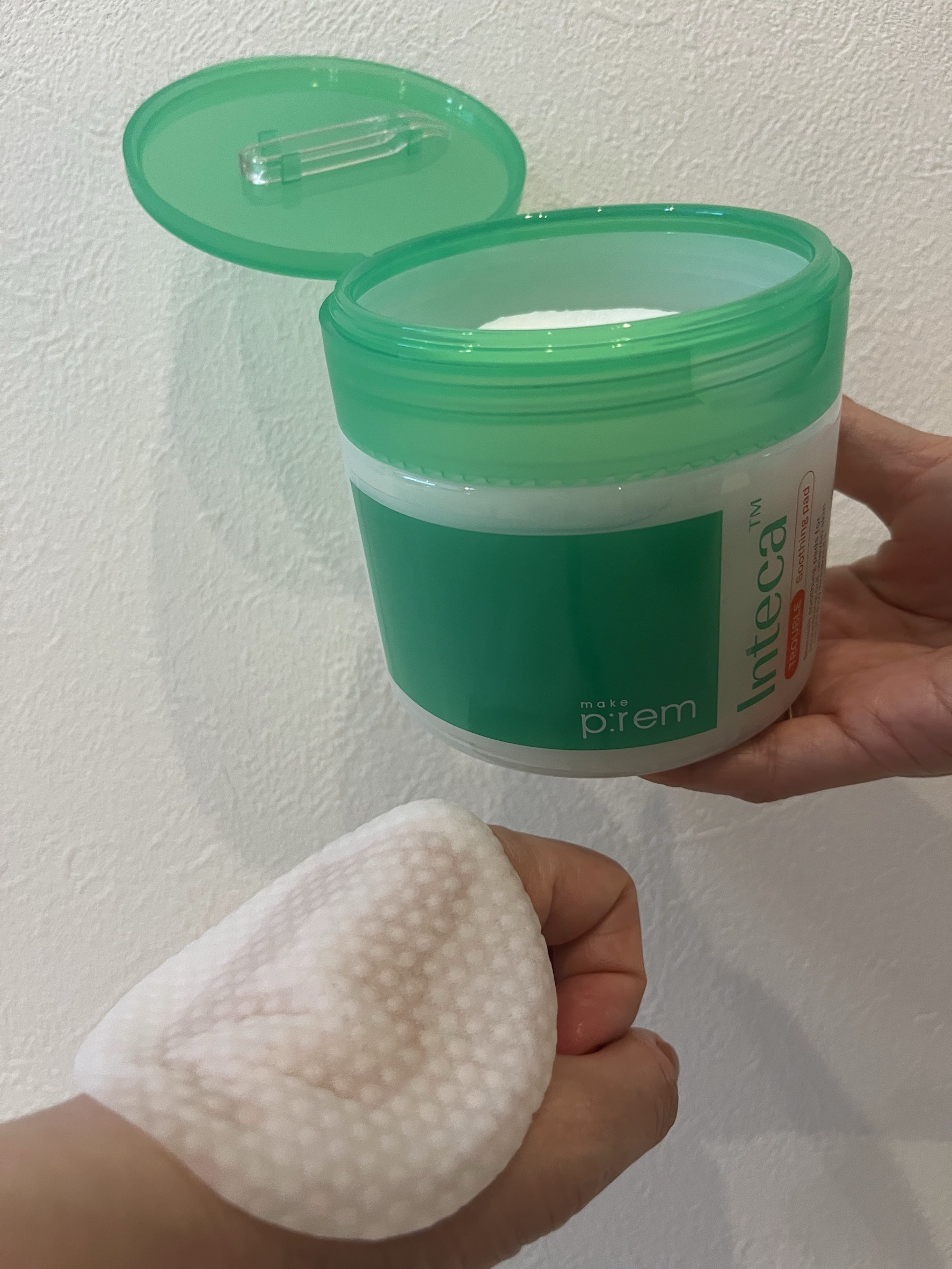 make prem インテカ スージングパッドのクチコミ「⚪️make prem
インテカ トラブルスージングパッド

肌がゆらぎやすい季節の変わり目、.....」（2枚目）