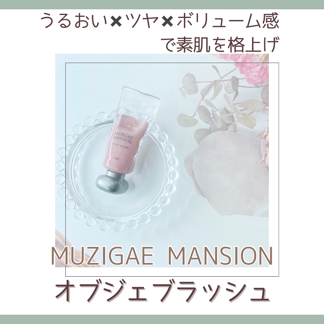 オブジェブラッシュ/MUZIGAE MANSION/リキッドチークを使ったクチコミ（1枚目）