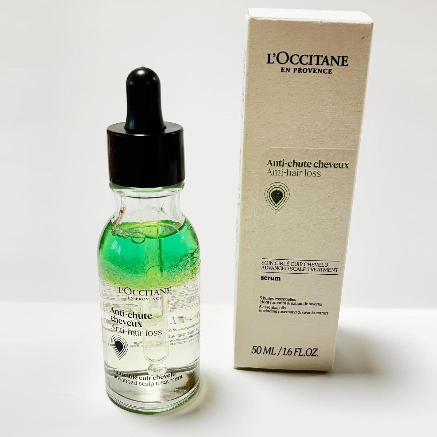 薬用 メディカル アンチヘアロスセラム/L'OCCITANE/頭皮ローションを使ったクチコミ(1枚目)