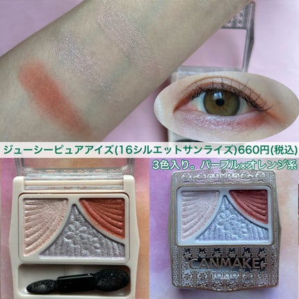 ジューシーピュアアイズ/キャンメイク/アイシャドウパレットを使ったクチコミ(7枚目)