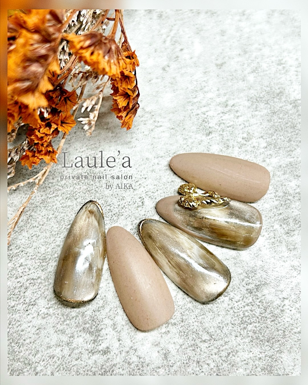 メタルリボンメルヘンチュール/キラネイル/ネイルチップ・パーツを使ったクチコミ（1枚目）