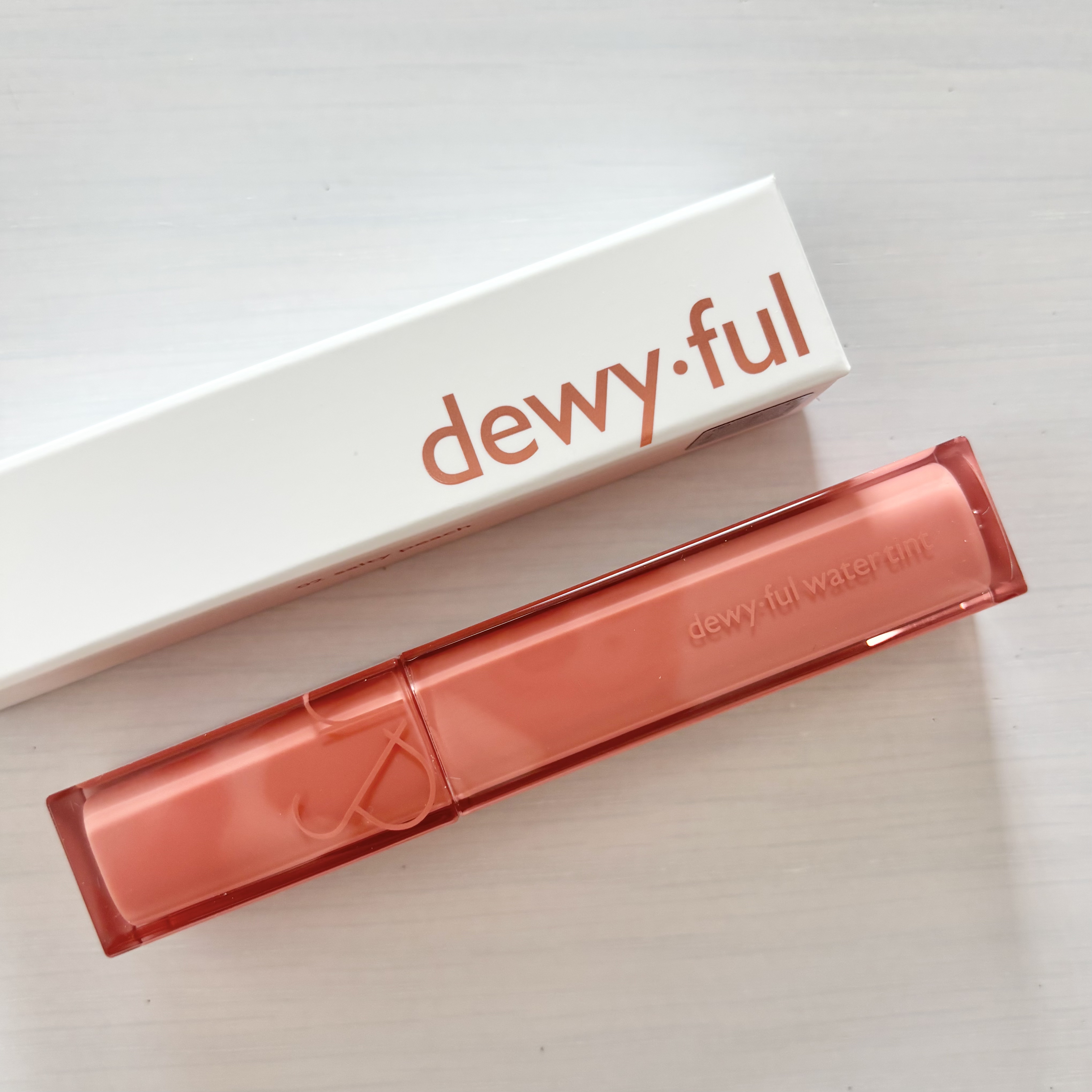 デュイフルウォーターティント 02 ソルティーピーチ/rom&nd/リップティントを使ったクチコミ（2枚目）