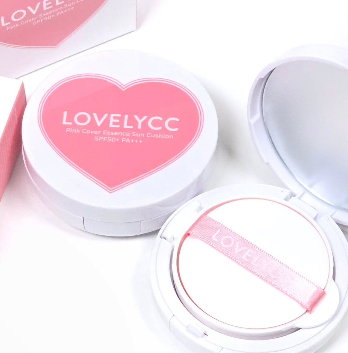 ピンクカバーエッセンスサンクッション/LOVELYCC/クッションファンデーションを使ったクチコミ（1枚目）