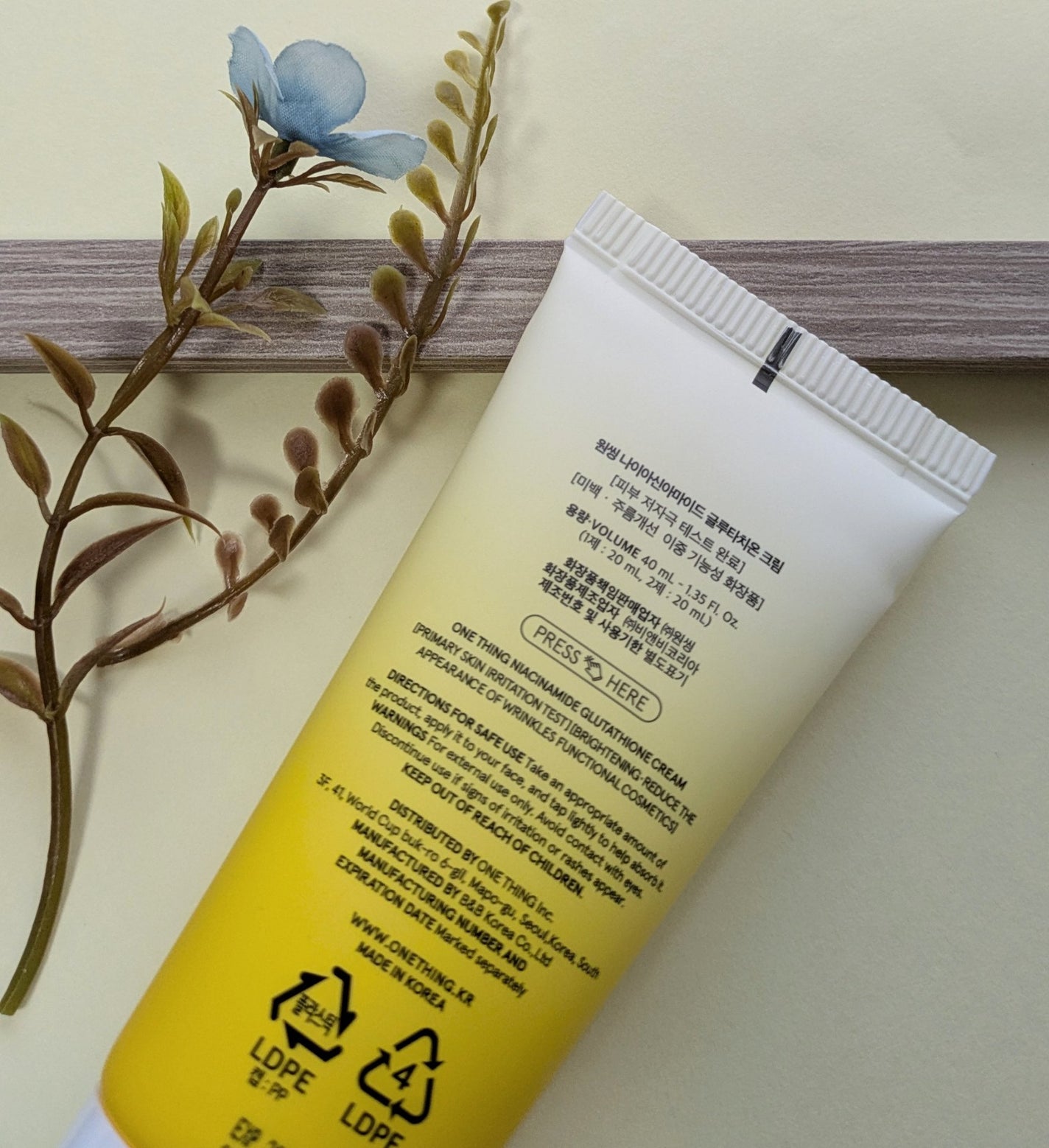 ナイアシンアミド グルタチオン クリーム/ONE THING/フェイスクリームを使ったクチコミ(4枚目)