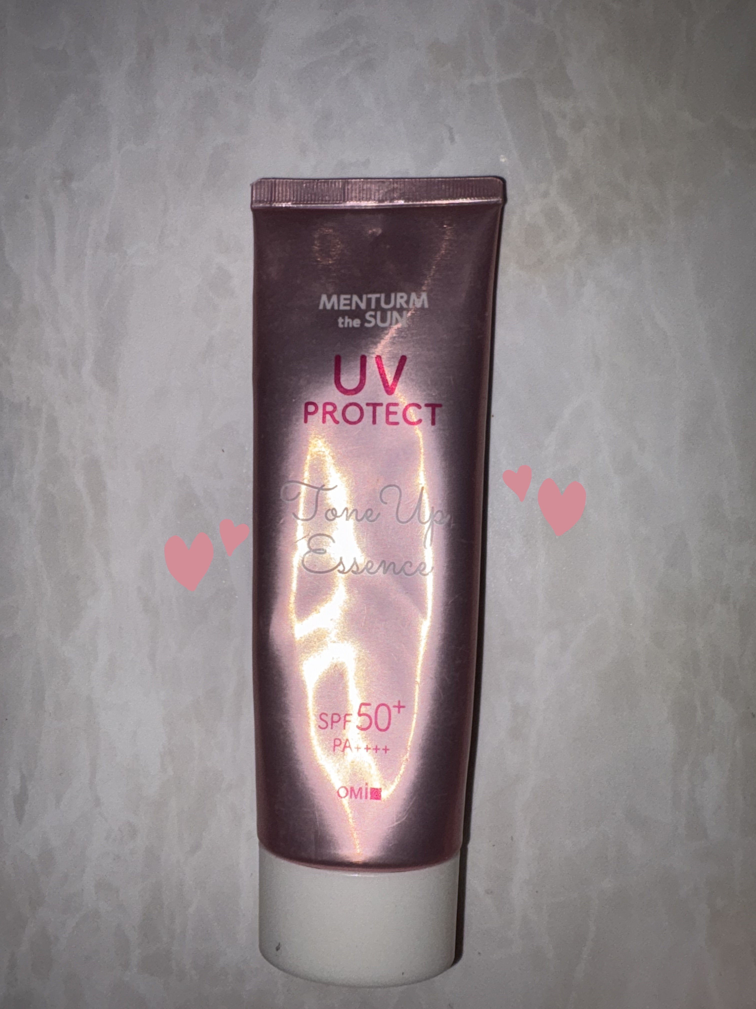 メンタームザサン トーンアップUVエッセンス/メンターム/日焼け止めローションを使ったクチコミ（1枚目）