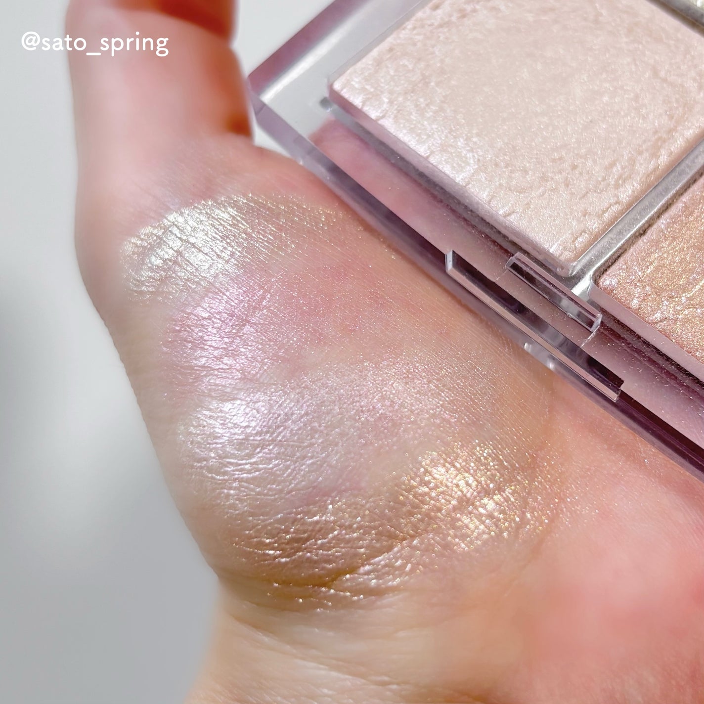 ディオール バックステージ フェイス グロウ パレット/Dior/ハイライトを使ったクチコミ(3枚目)