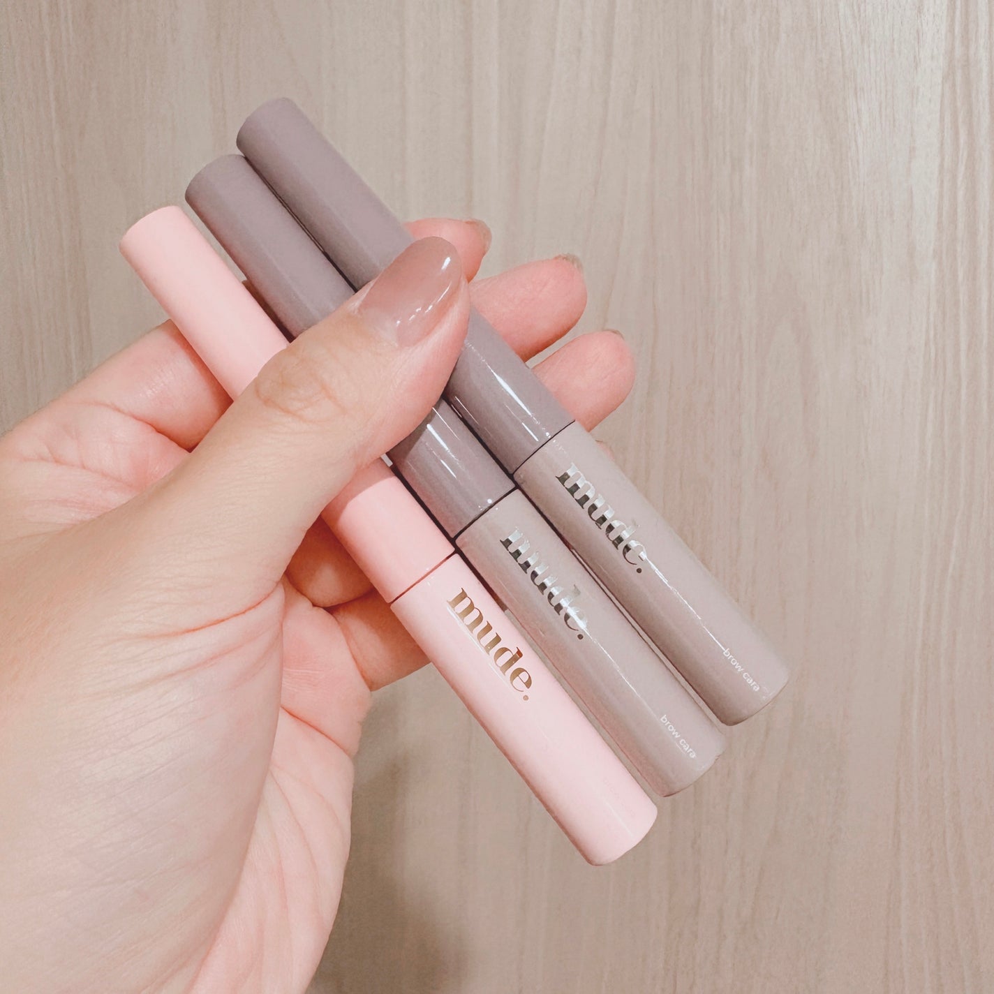 インスパイアスキニーブロウカラ/mude/眉マスカラを使ったクチコミ(1枚目)