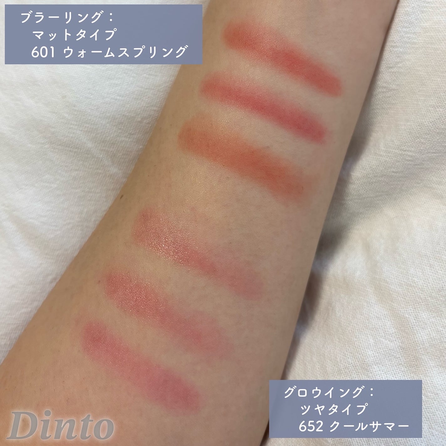 グローイングタイムトゥーキスアンドブラッシュ/Dinto/口紅を使ったクチコミ(5枚目)