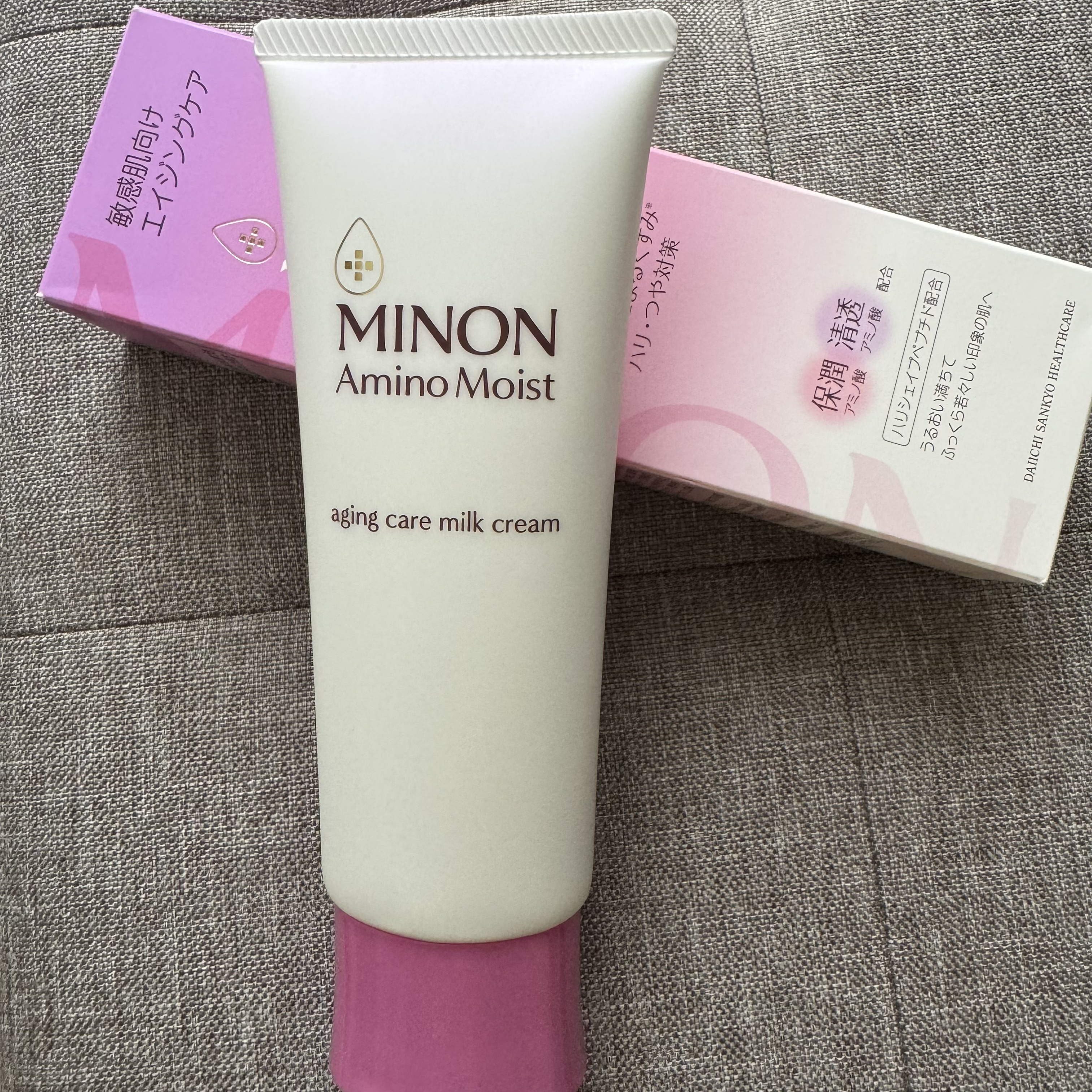 アミノモイスト エイジングケア ミルククリーム/ミノン/フェイスクリームを使ったクチコミ（1枚目）