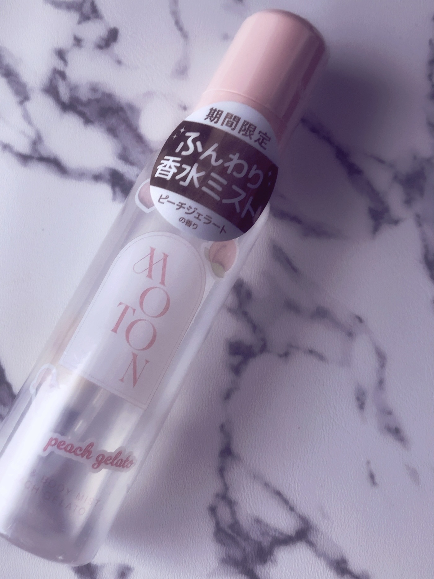 ヘア＆ボディミスト PEACH GELATO/MOTON/香水(レディース)を使ったクチコミ（1枚目）