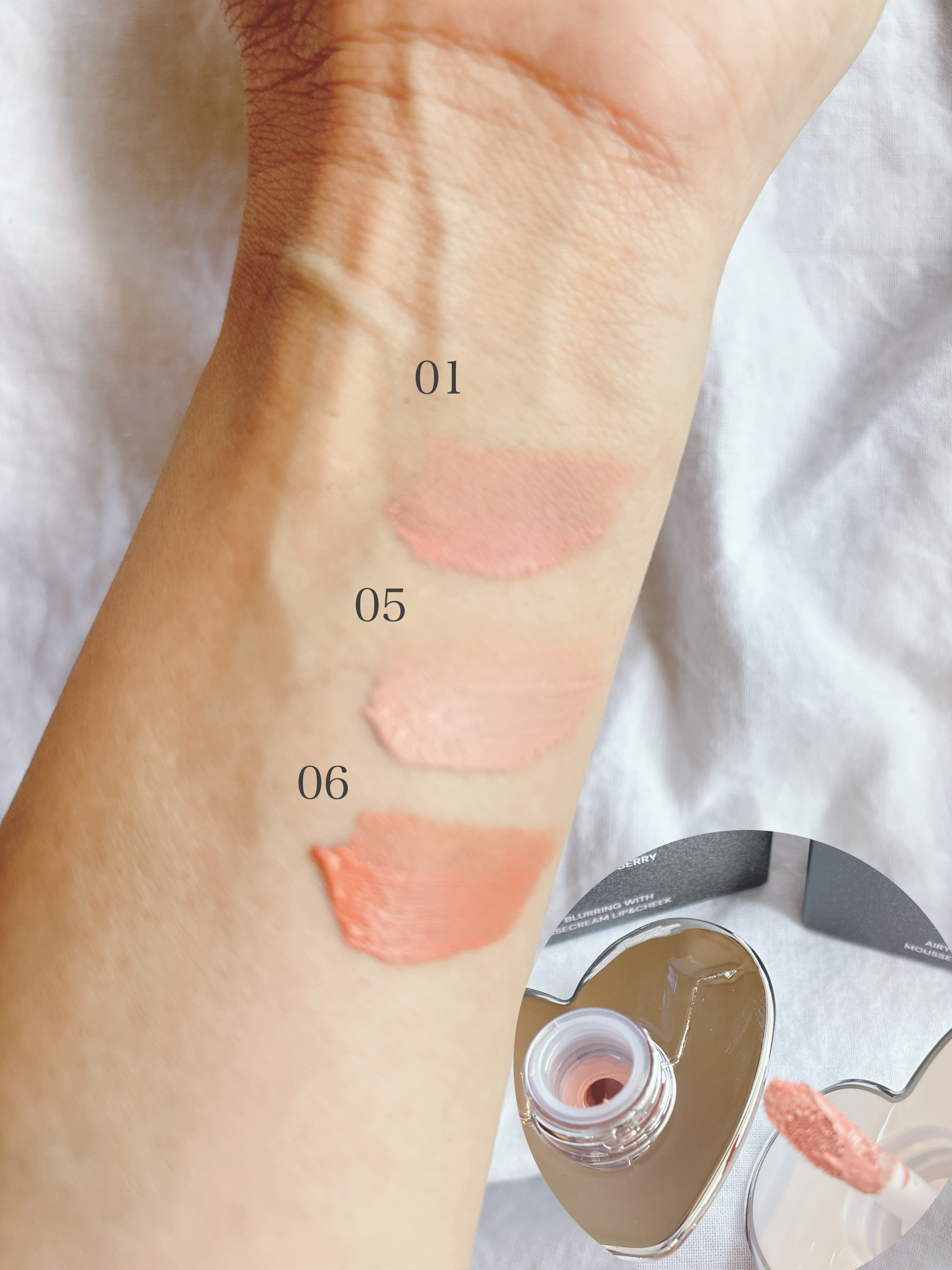 シルバーパース ムースクリーム リップ＆チーク/oiad/ジェル・クリームチークを使ったクチコミ（3枚目）