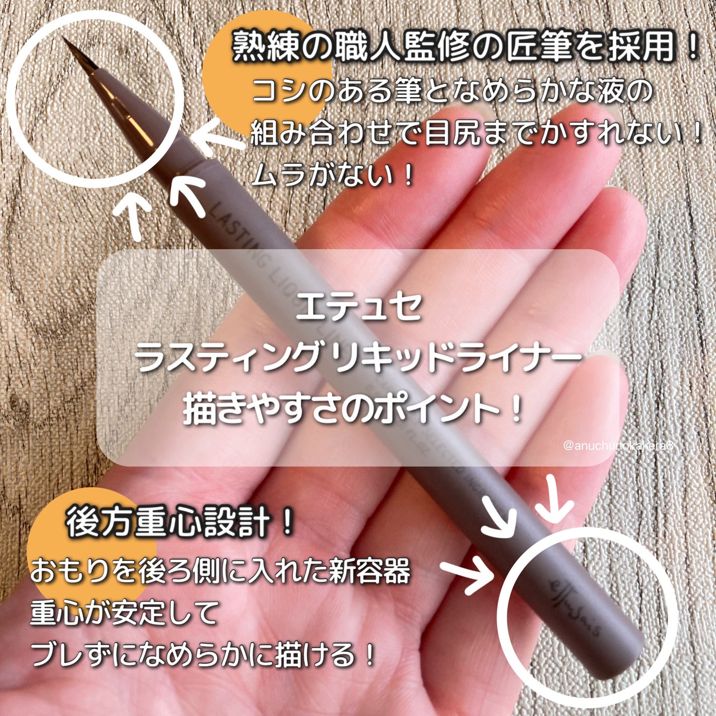 エテュセ ラスティング リキッドライナー/ettusais/リキッドアイライナーを使ったクチコミ(3枚目)