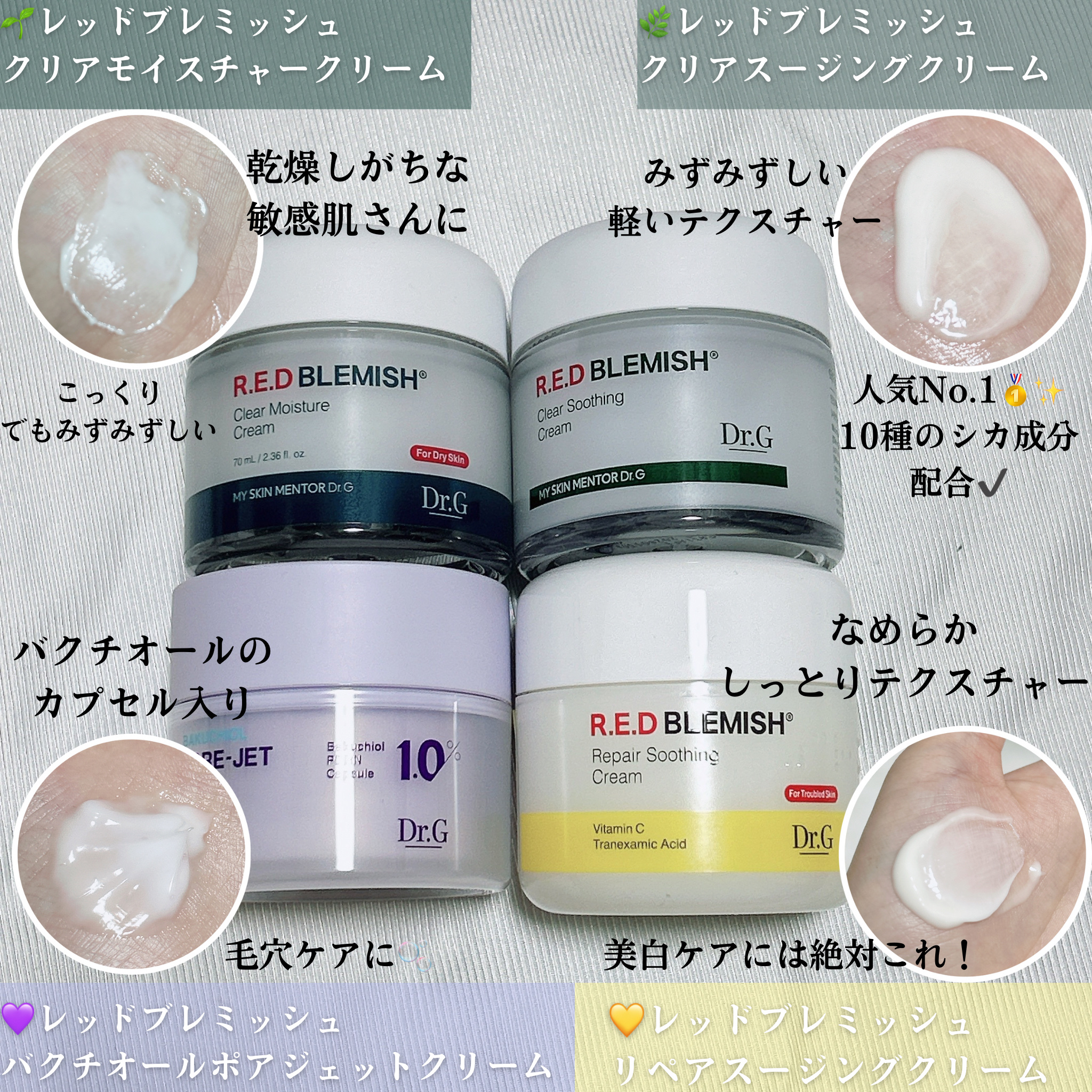 レッドブレミッシュ クリアスージングクリーム/Dr.G/フェイスクリームを使ったクチコミ（2枚目）