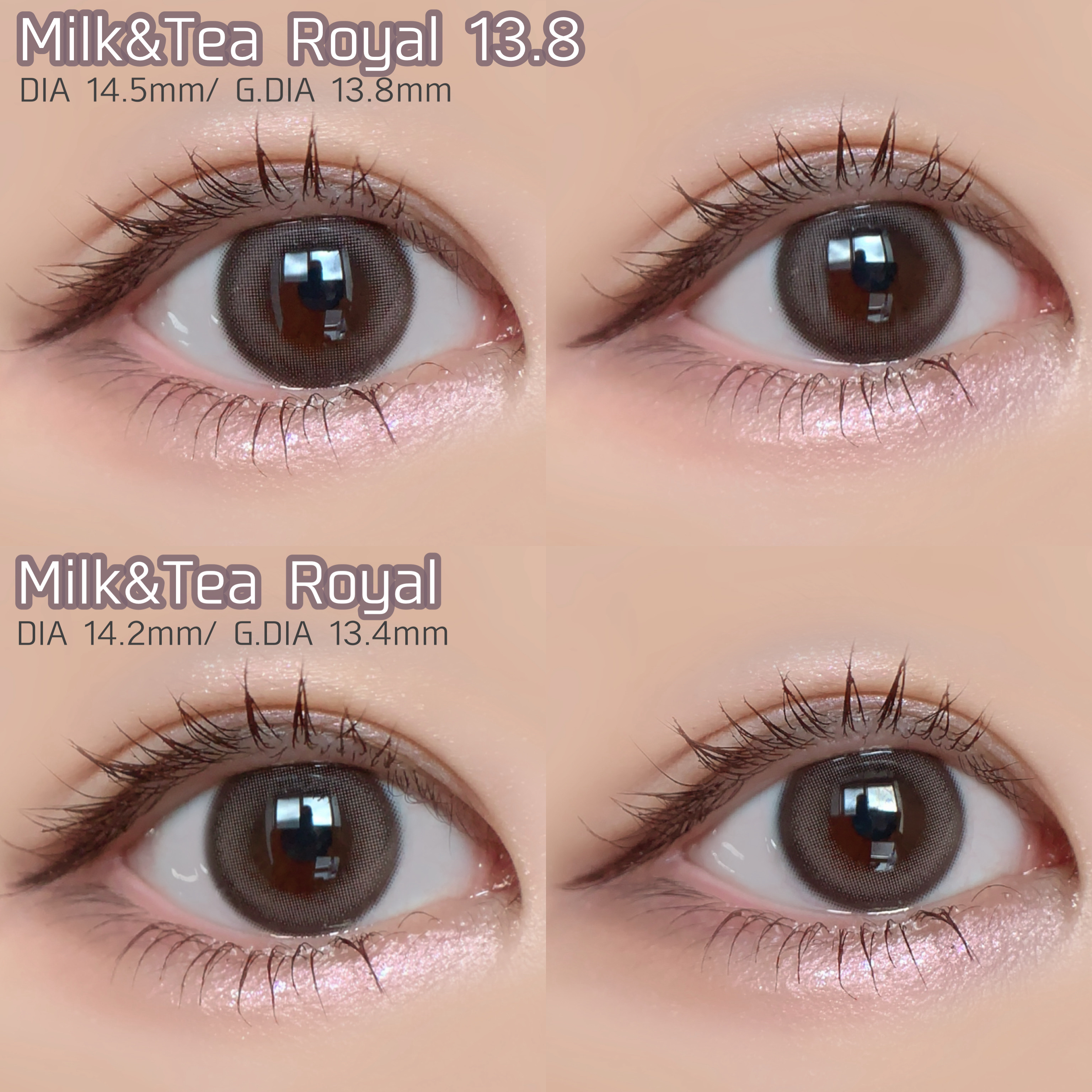 chuuLENS Milk&Tea 1day/chuu LENS/ワンデー（１DAY）カラコンを使ったクチコミ（3枚目）