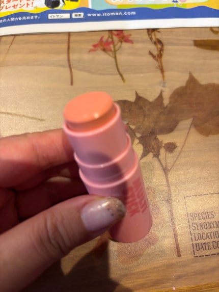 アイムマルチスティックブラッシャー 004 メロウピンク(ミルキーな白みピンク)/i’m meme/ジェル・クリームチークを使ったクチコミ(2枚目)