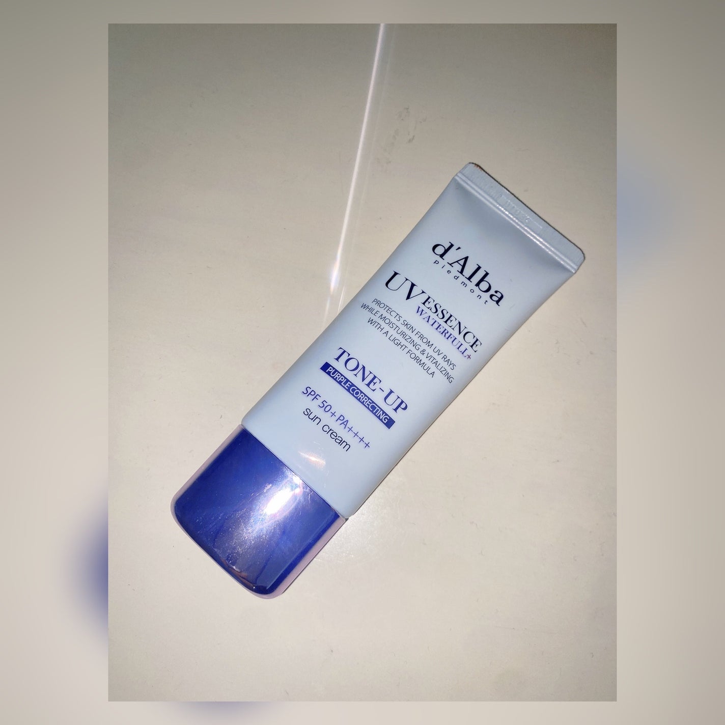 ダルバ ウォータフル トーンアップ サンクリーム(パープル)/ダルバ/日焼け止めクリームを使ったクチコミ(1枚目)