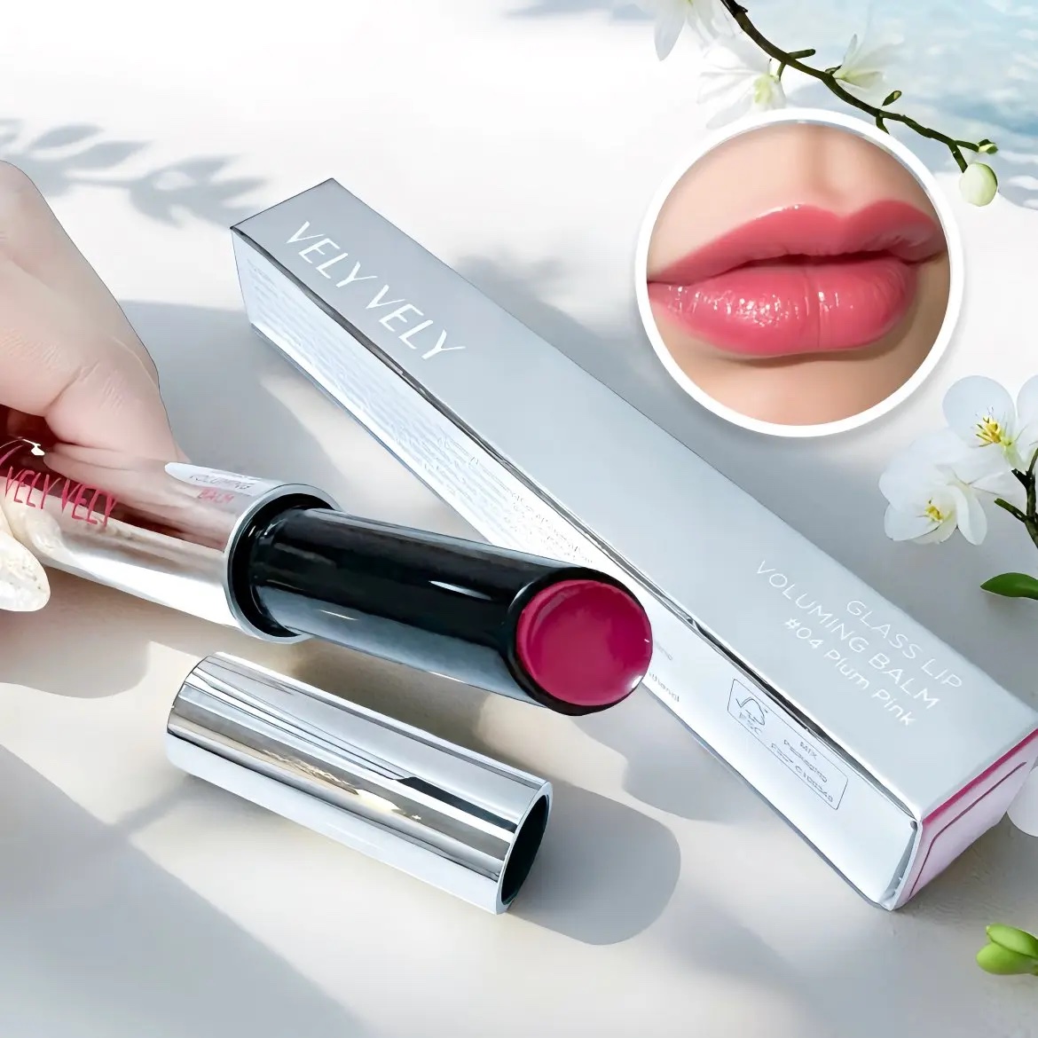 グラスリップボリューミングバーム/VELY VELY/リップバームを使ったクチコミ（3枚目）