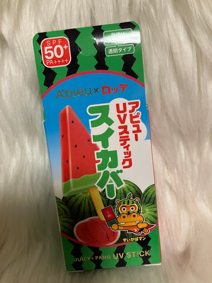 アピュー ジューシーパン UVスティック(スイカバー/メロンバー)/A’pieu/日焼け止めスティックを使ったクチコミ(1枚目)