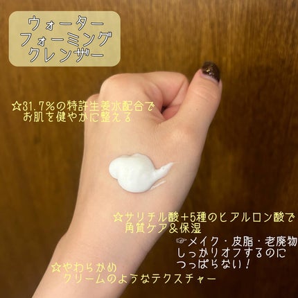 HYDRATING GINGER WATER Foam Cleanser/GINGER6/洗顔フォームを使ったクチコミ(2枚目)