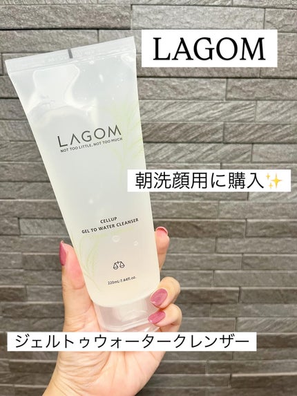 ラゴム ジェルトゥウォーター クレンザー(LV)(朝用洗顔)/LAGOM /その他洗顔料を使ったクチコミ(1枚目)