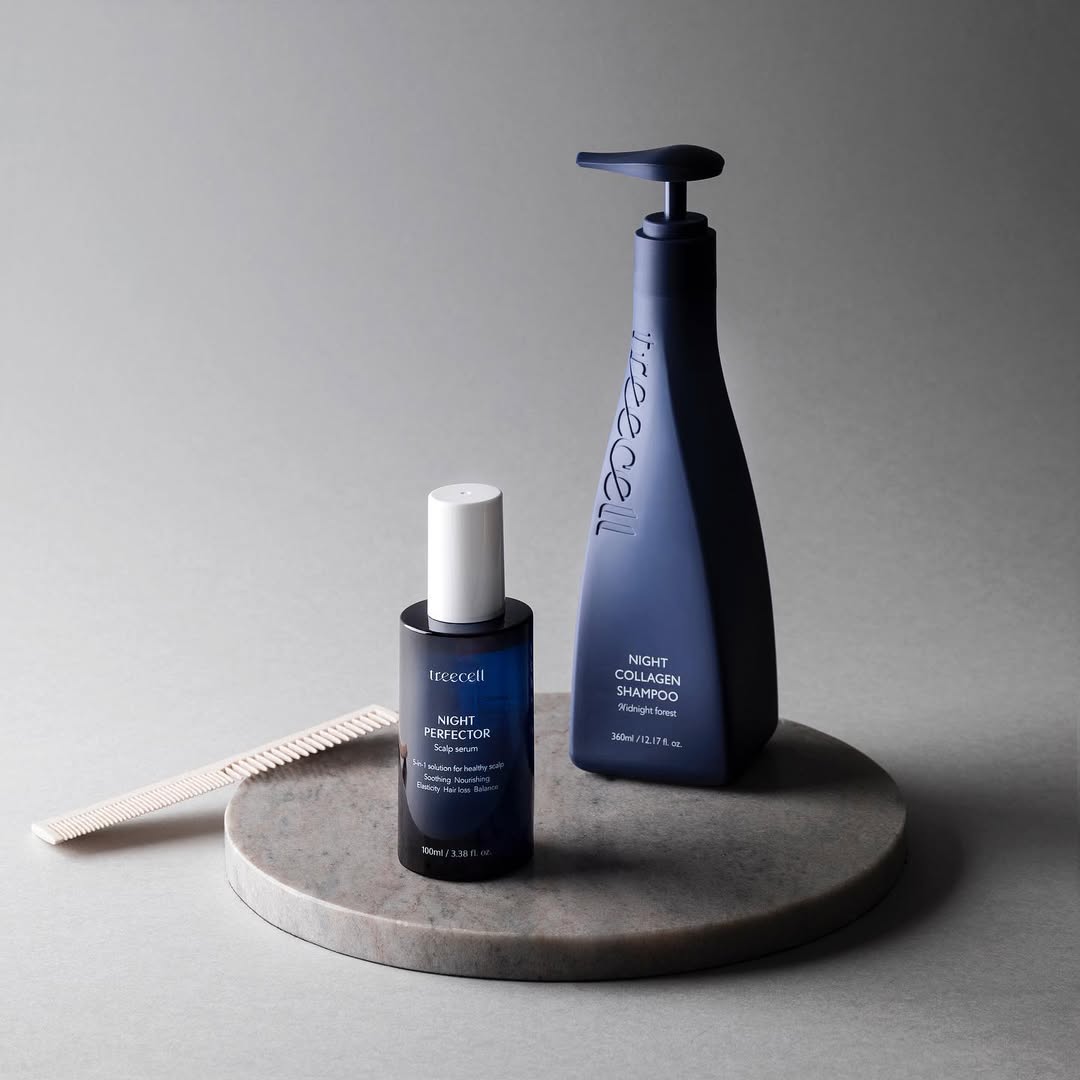 ナイトコラーゲンシャンプーミッドナイトフォレスト/treecell/市販シャンプーを使ったクチコミ(1枚目)