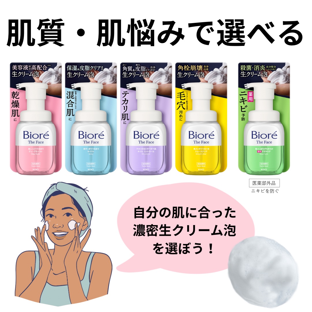 ビオレ ザフェイス 泡洗顔料 スムースクリア/ビオレ/泡洗顔を使ったクチコミ（3枚目）