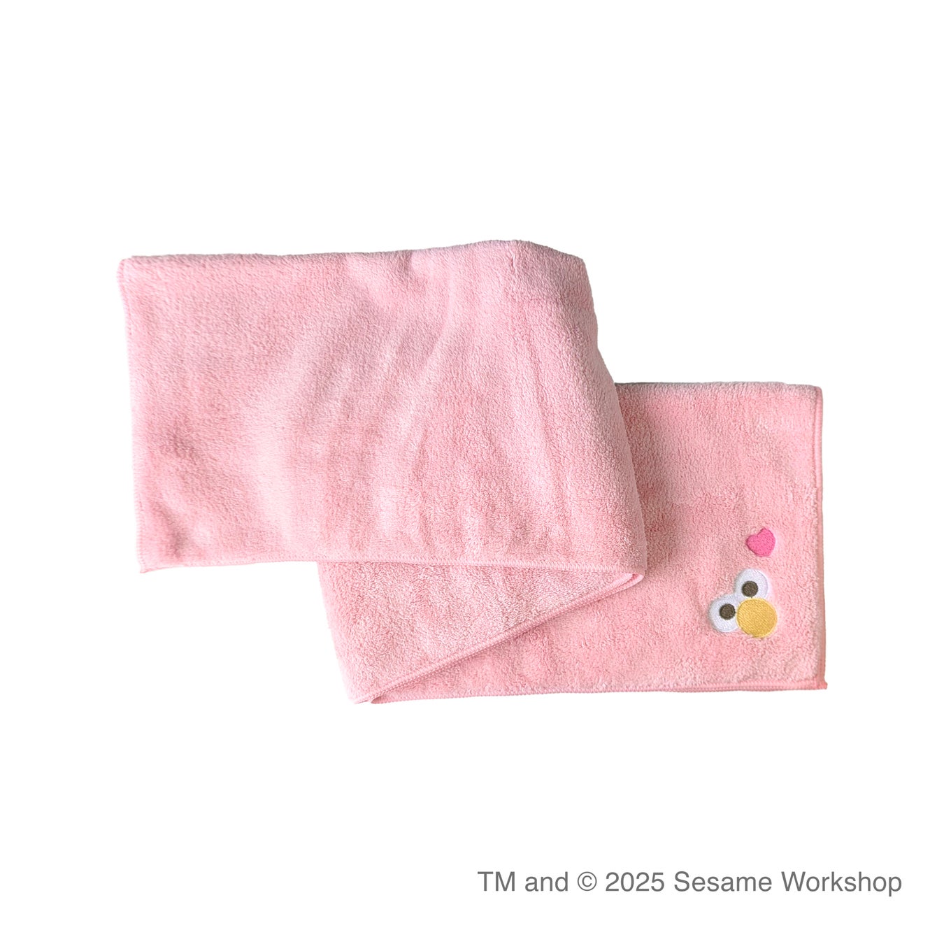 ヘアドライマイクロファイバータオル エルモ ペールピンク