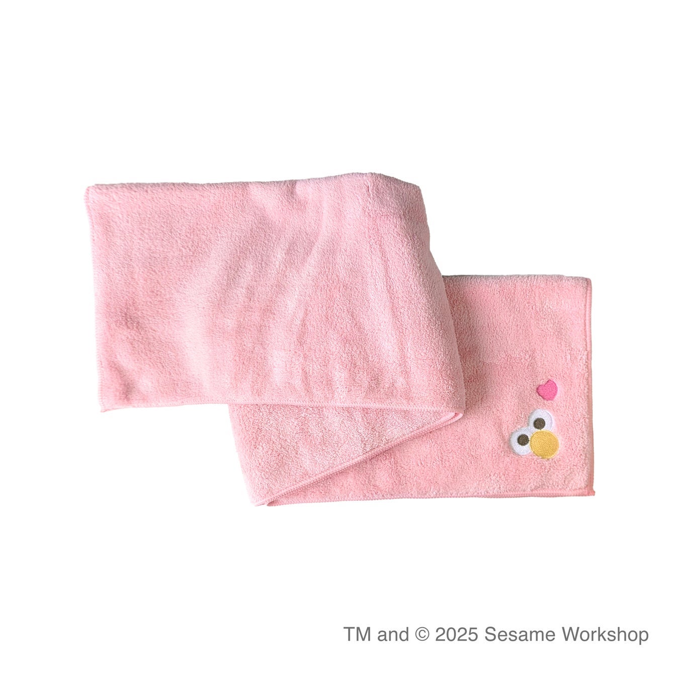 ヘアドライマイクロファイバータオル エルモ ペールピンク