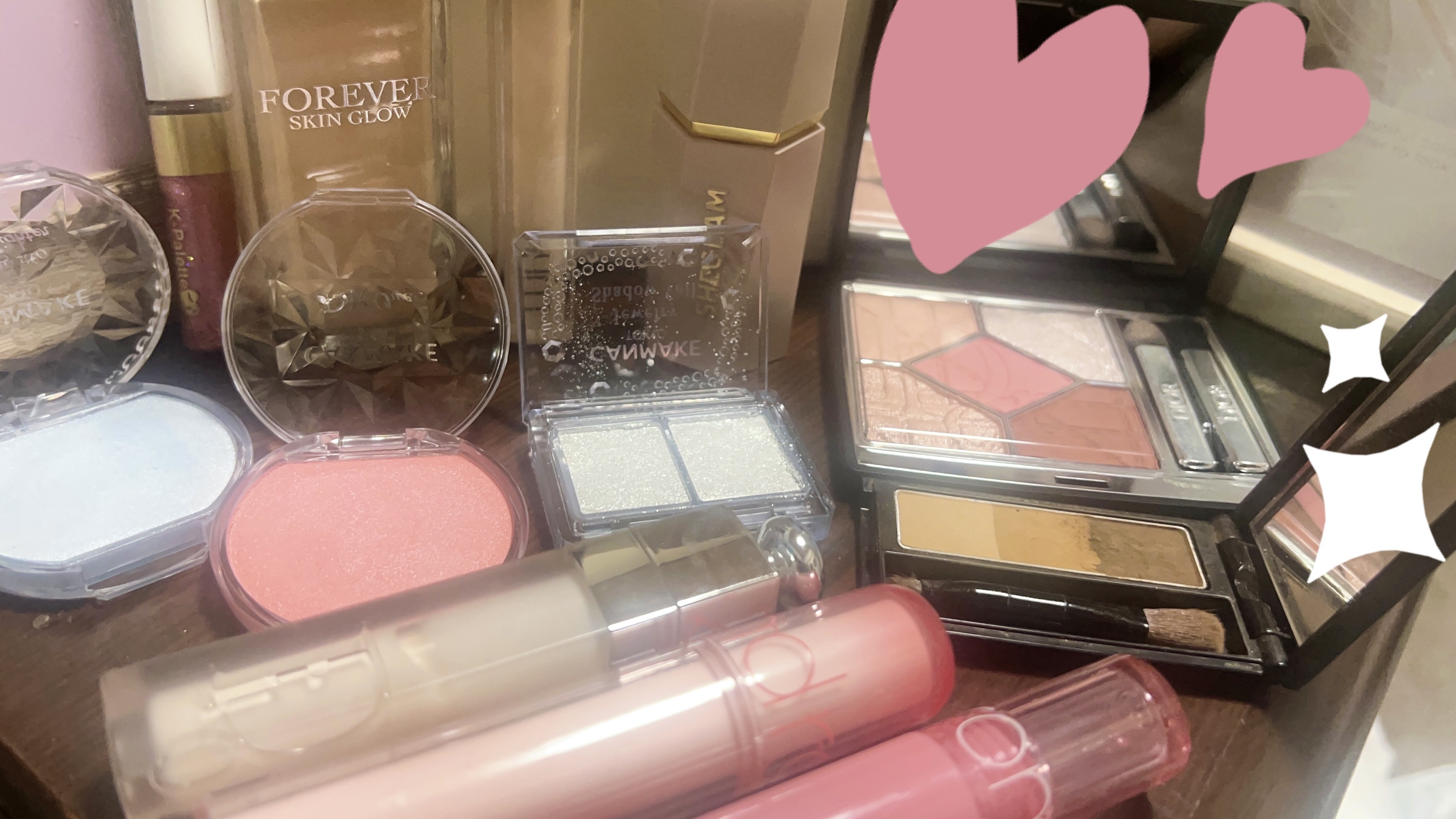 グリマーリキッド 02 フラワーシャワー/K-パレット/グリッターを使ったクチコミ（1枚目）