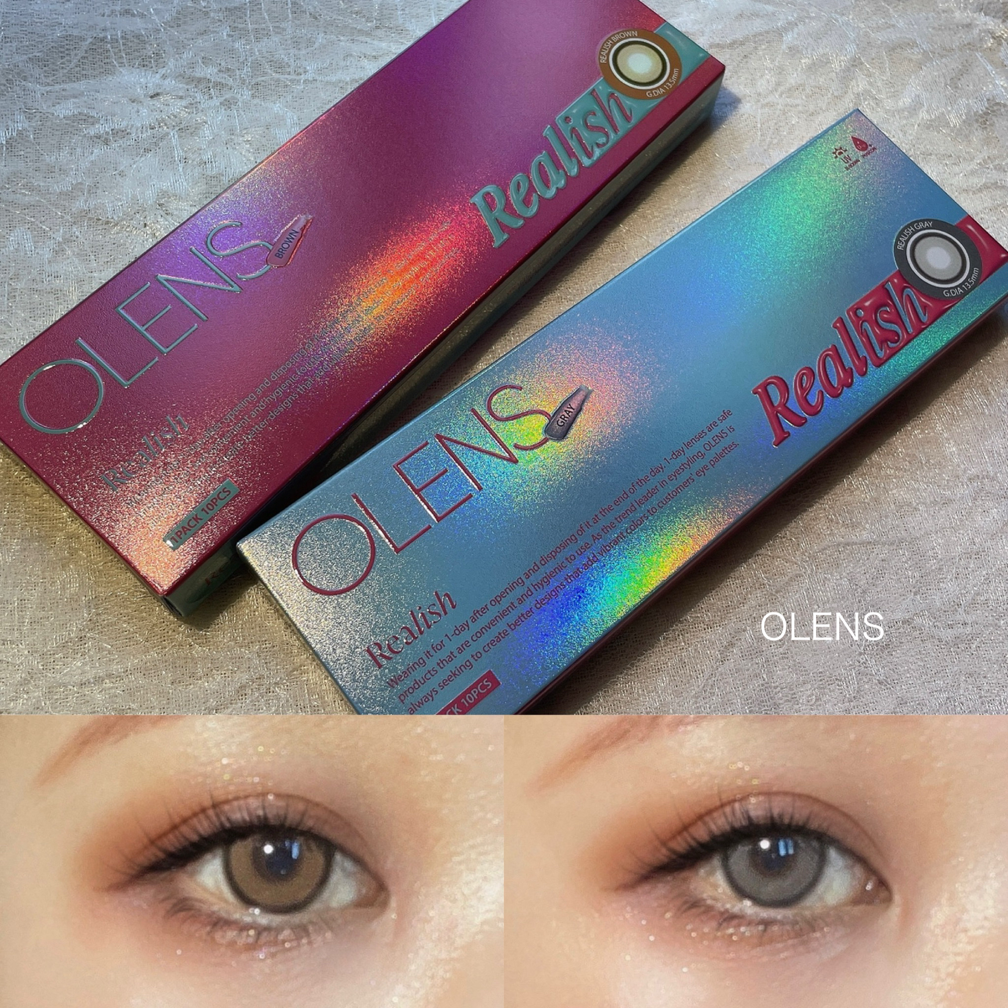 Realish 1day/OLENS/ワンデー（１DAY）カラコンを使ったクチコミ（1枚目）