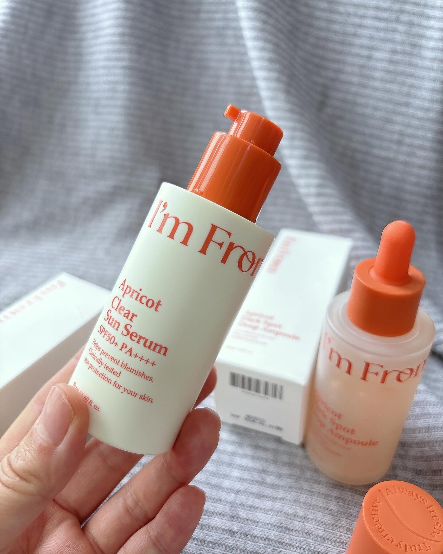 アプリコットクリアサンセラム/I'm from/日焼け止めローションを使ったクチコミ(7枚目)