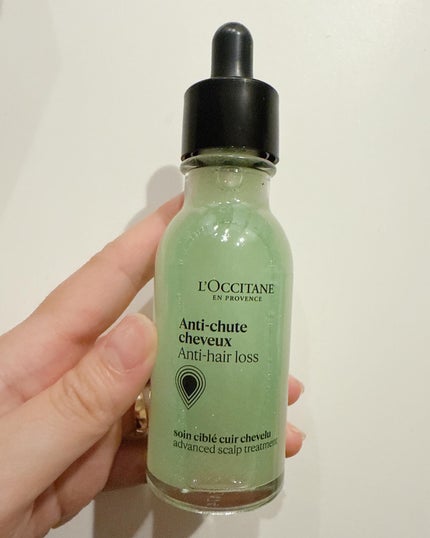 薬用 メディカル アンチヘアロスセラム/L'OCCITANE/頭皮ローションを使ったクチコミ(2枚目)