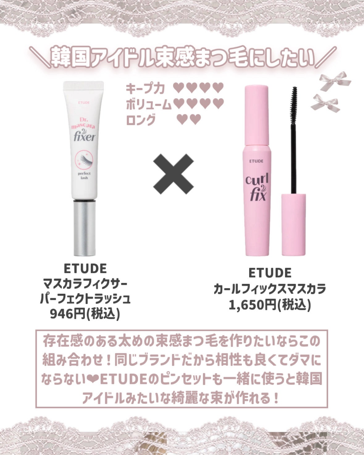 マスカラフィクサー パーフェクトラッシュ/ETUDE/マスカラ下地を使ったクチコミ(3枚目)