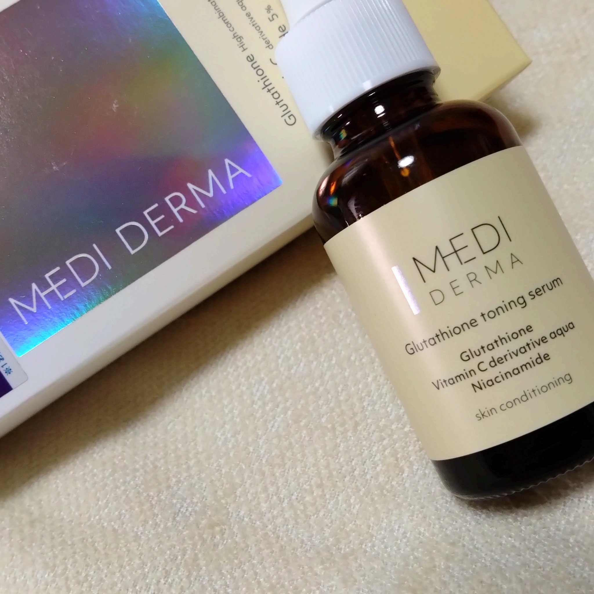 メディダーマ グルタチオントーニングセラム/メディダーマ/美容液を使ったクチコミ（2枚目）