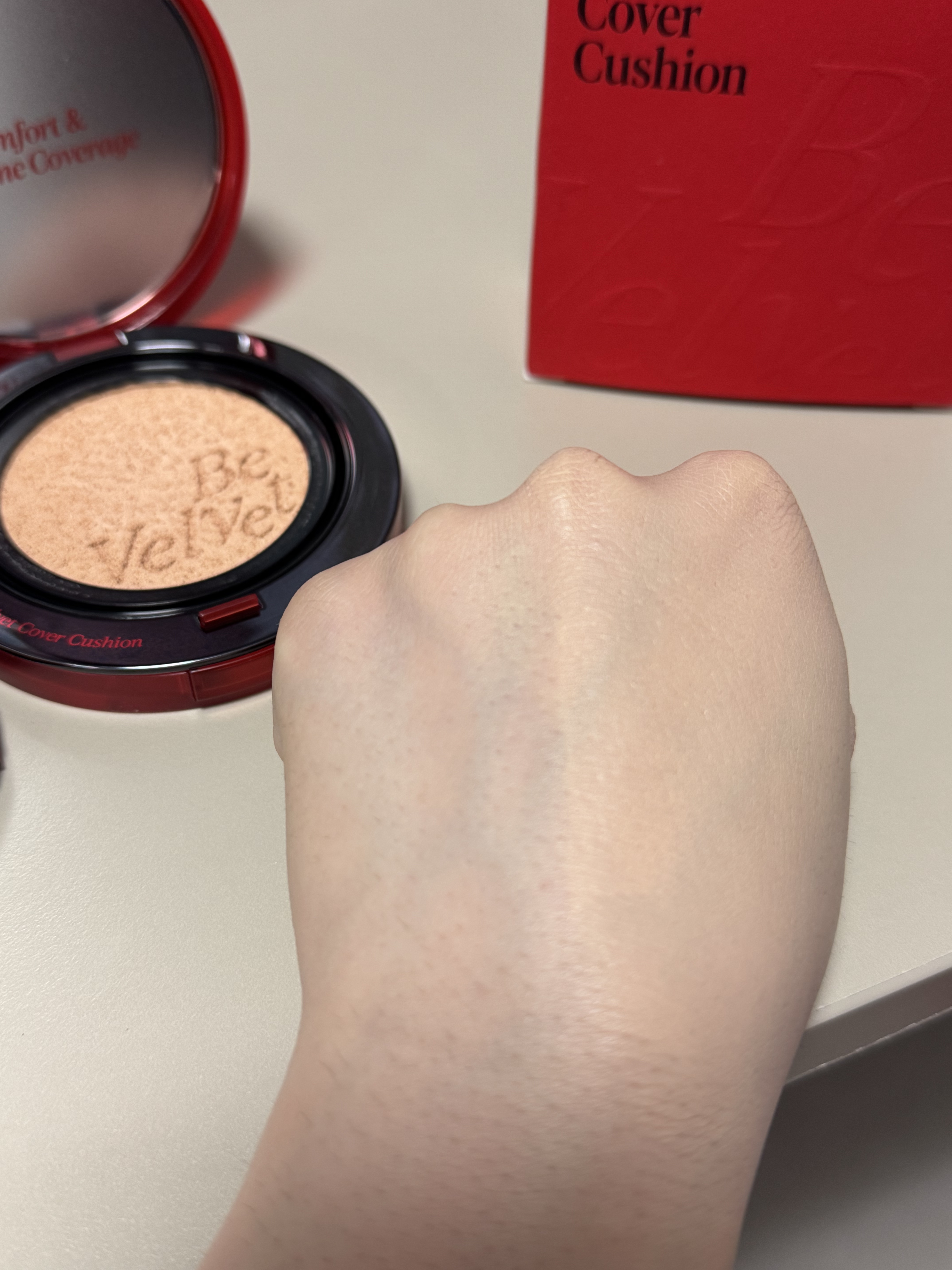 ビーベルベットカバークッション/espoir/クッションファンデーションを使ったクチコミ（3枚目）